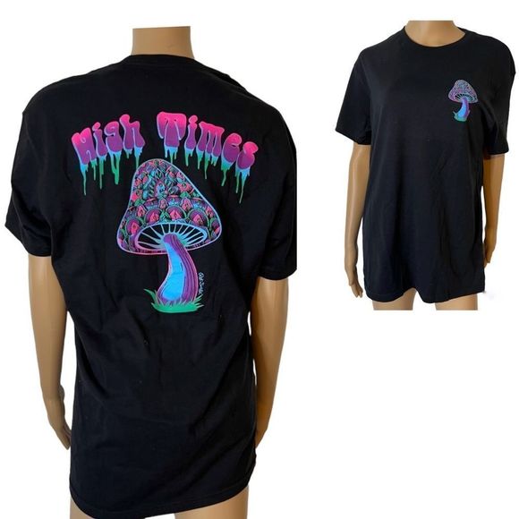 riot society Other - Mushroom T-Shirt Bright Neon Graphics